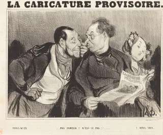 Pas fameux? N'est-ce pas!!..., by Honoré Daumier, ink, 1839