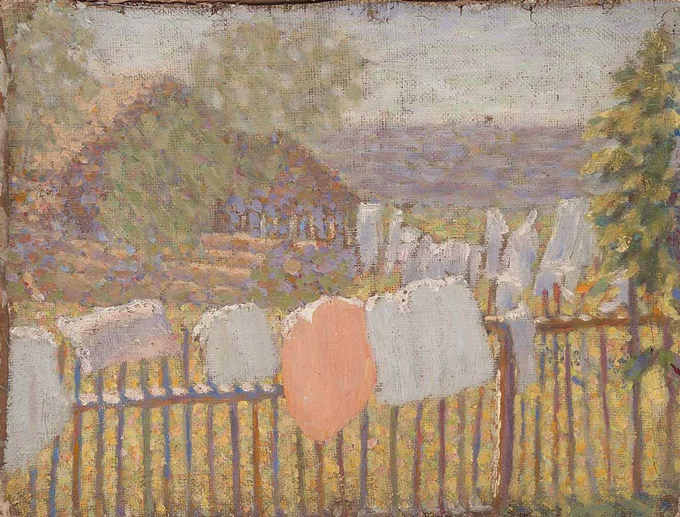 Τοπίο με σπίτι, detail