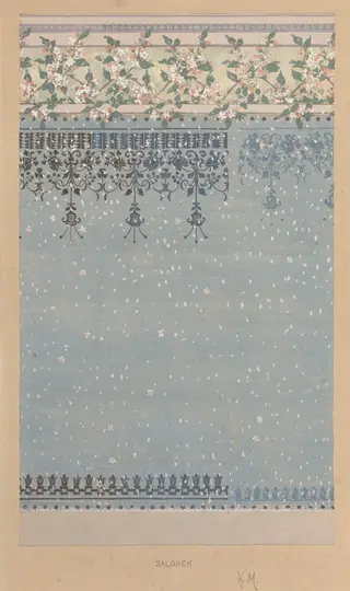 Salonek, by Karel Vitezslav Masek, gouache, 1898
