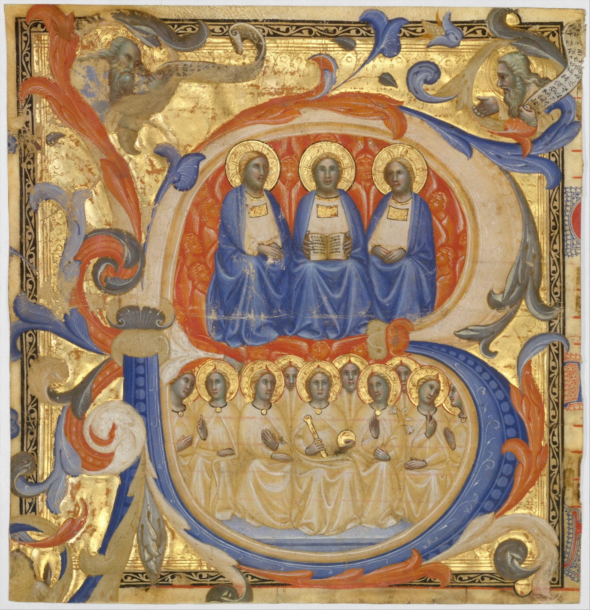 The Trinity in an Initial B, detail