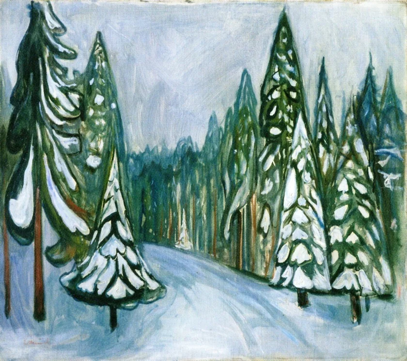 New Snow, detail