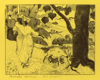 Volpini Suite:  Martinique Pastoral (Pastorales Martinique), by Paul Gauguin, 1889