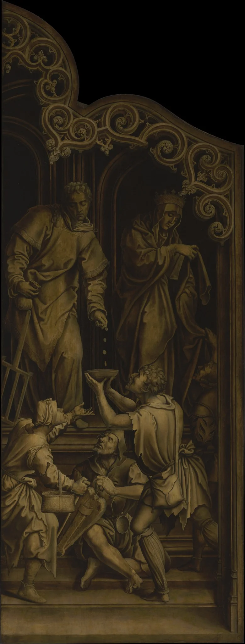 Saint Laurens and Saint Elizabeth, detail