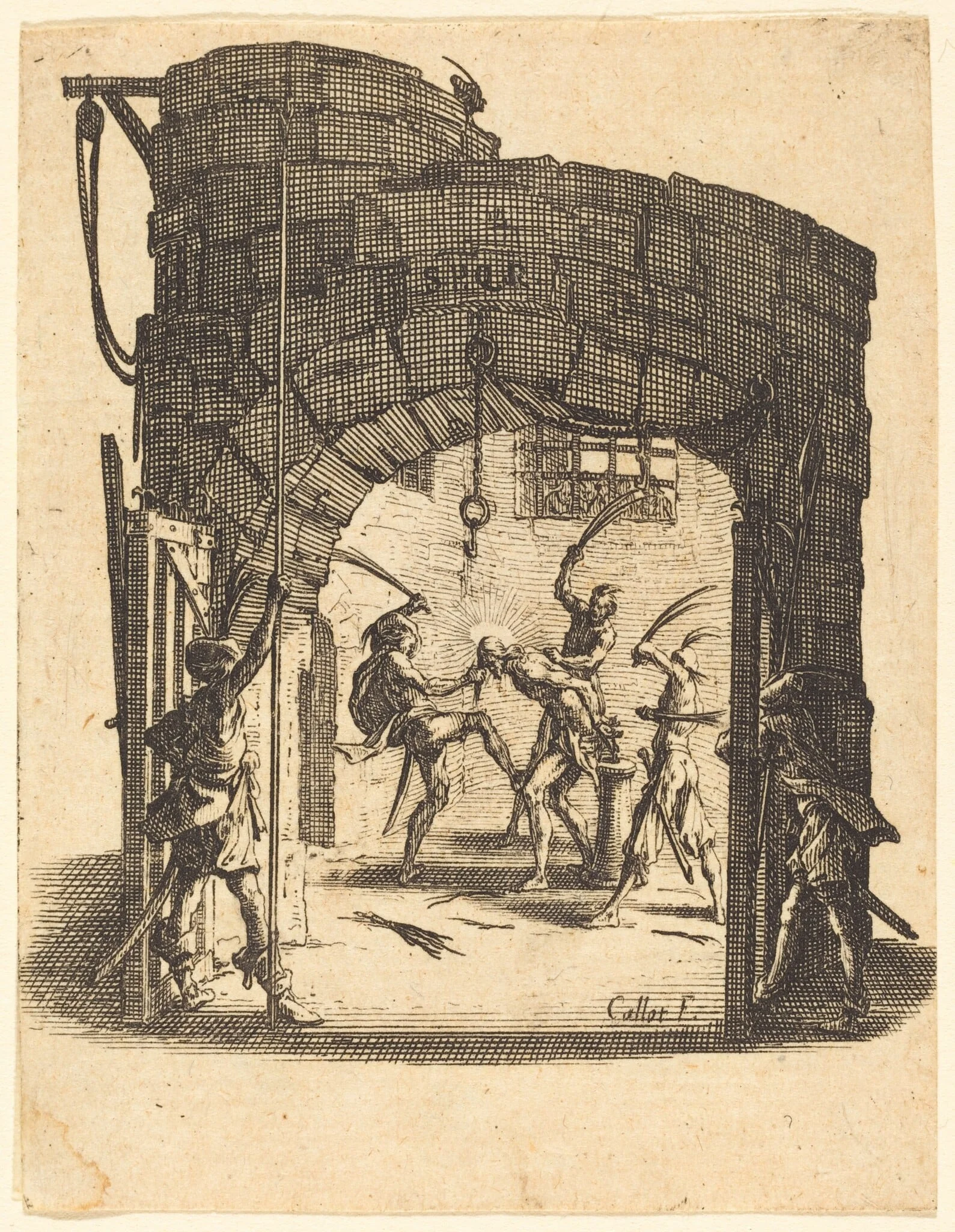 The Flagellation, detail