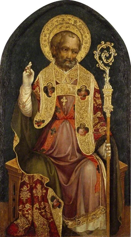 A Bishop Saint, detail