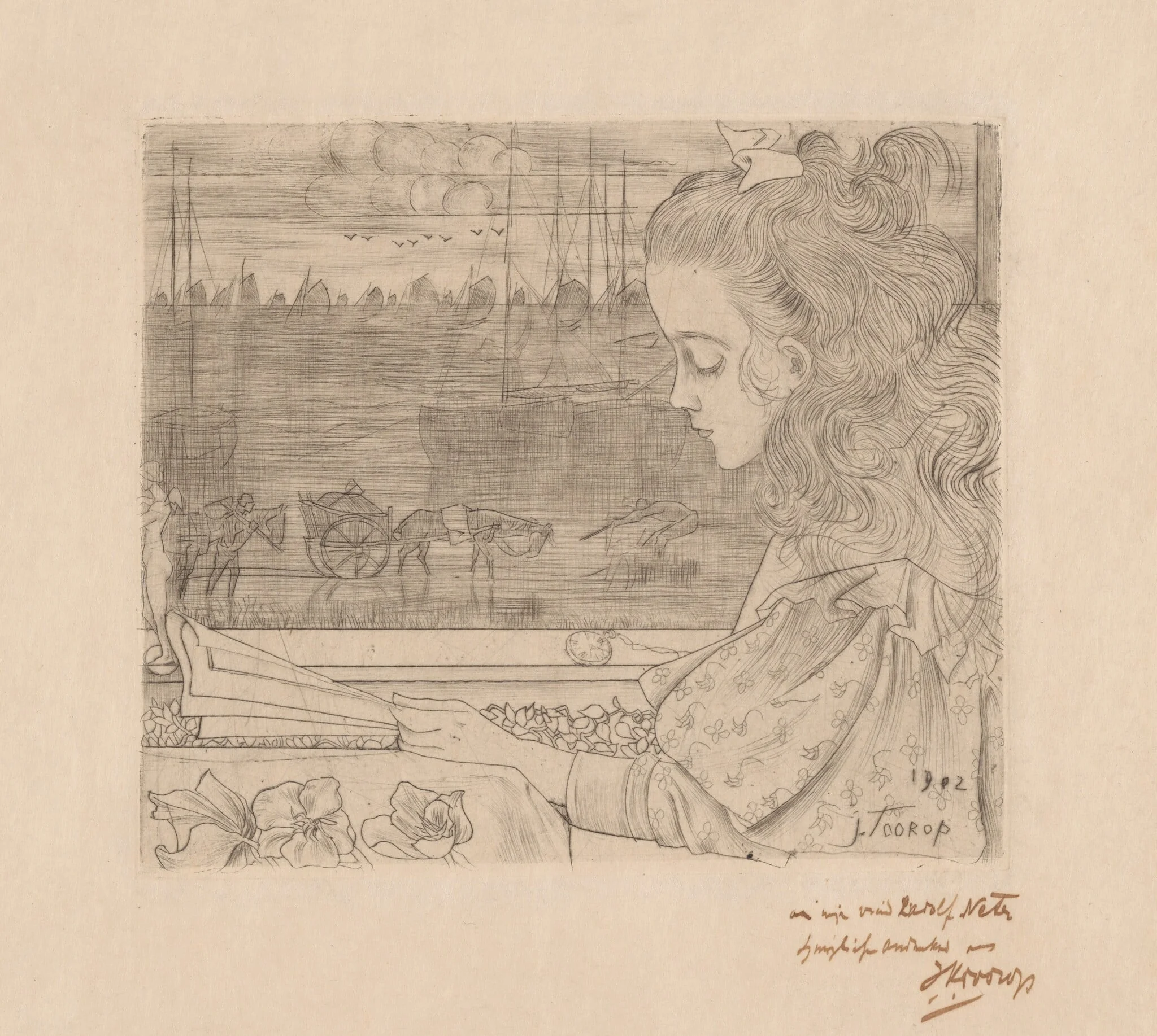 Charley voor Het Raam [Charley in Front of the Window], detail