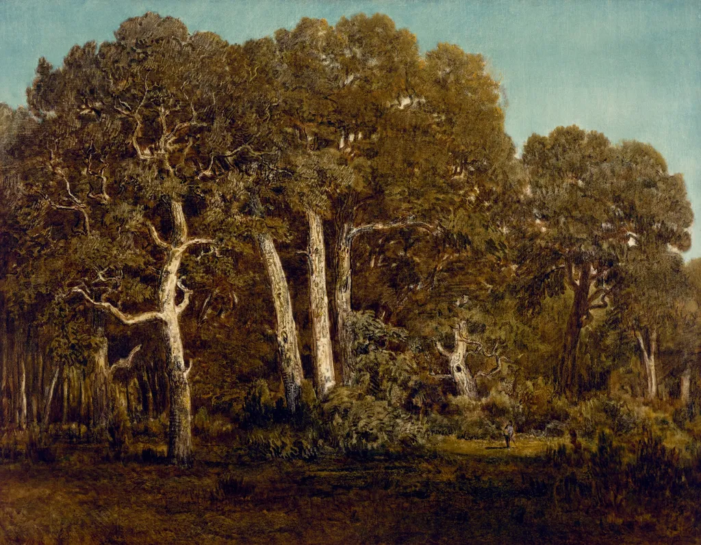 The Great Oaks of Old Bas-Bréau, by Théodore Rousseau, oil, 1864