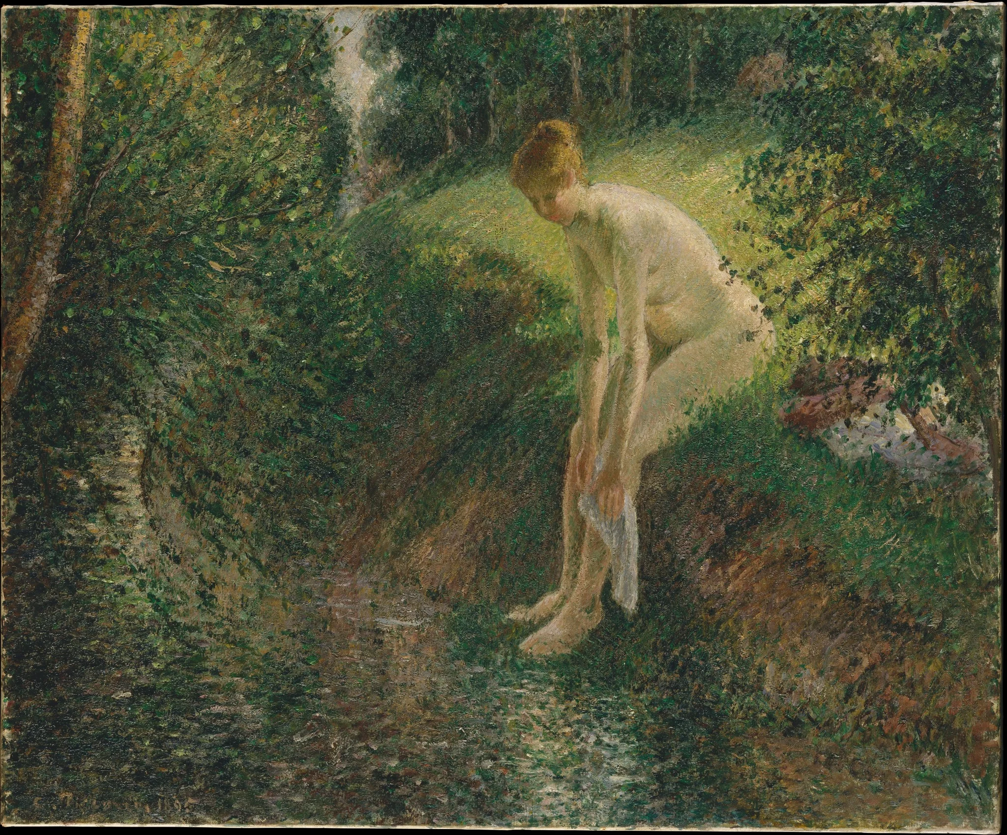 Bather in the Woods, detail