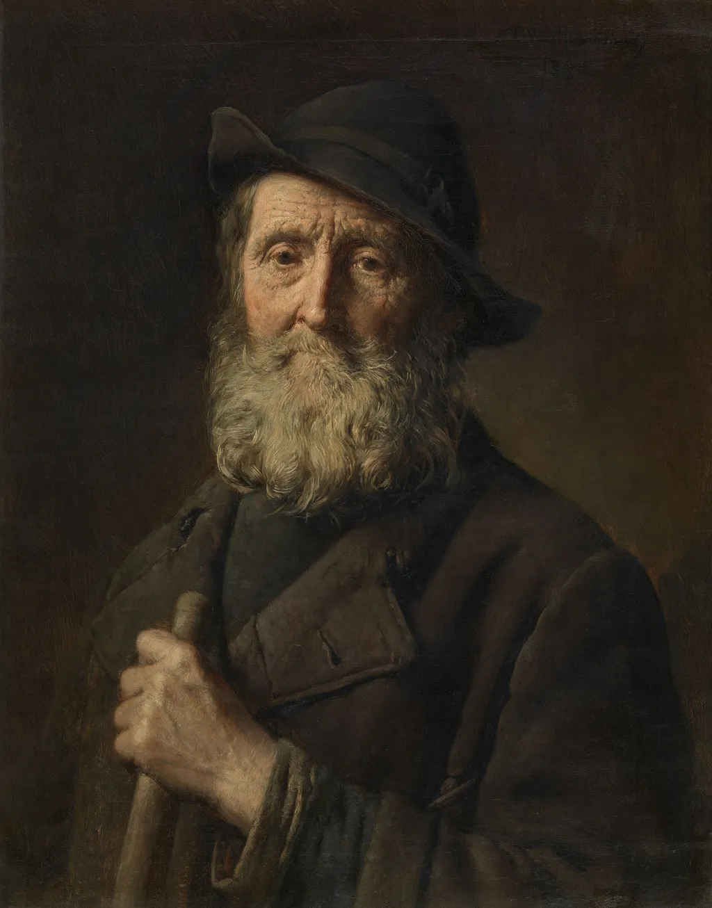 Antwerp Street Sweeper, by Pieter Van Havermaet, oil, 1896