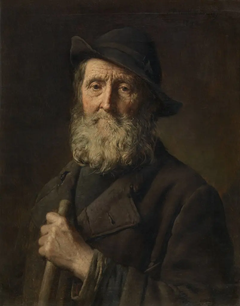 Antwerp Street Sweeper, by Pieter Van Havermaet, oil, 1896