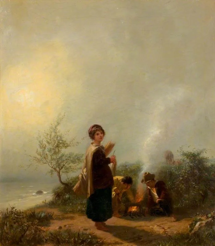 The Mist: Children Round a Fire, detail