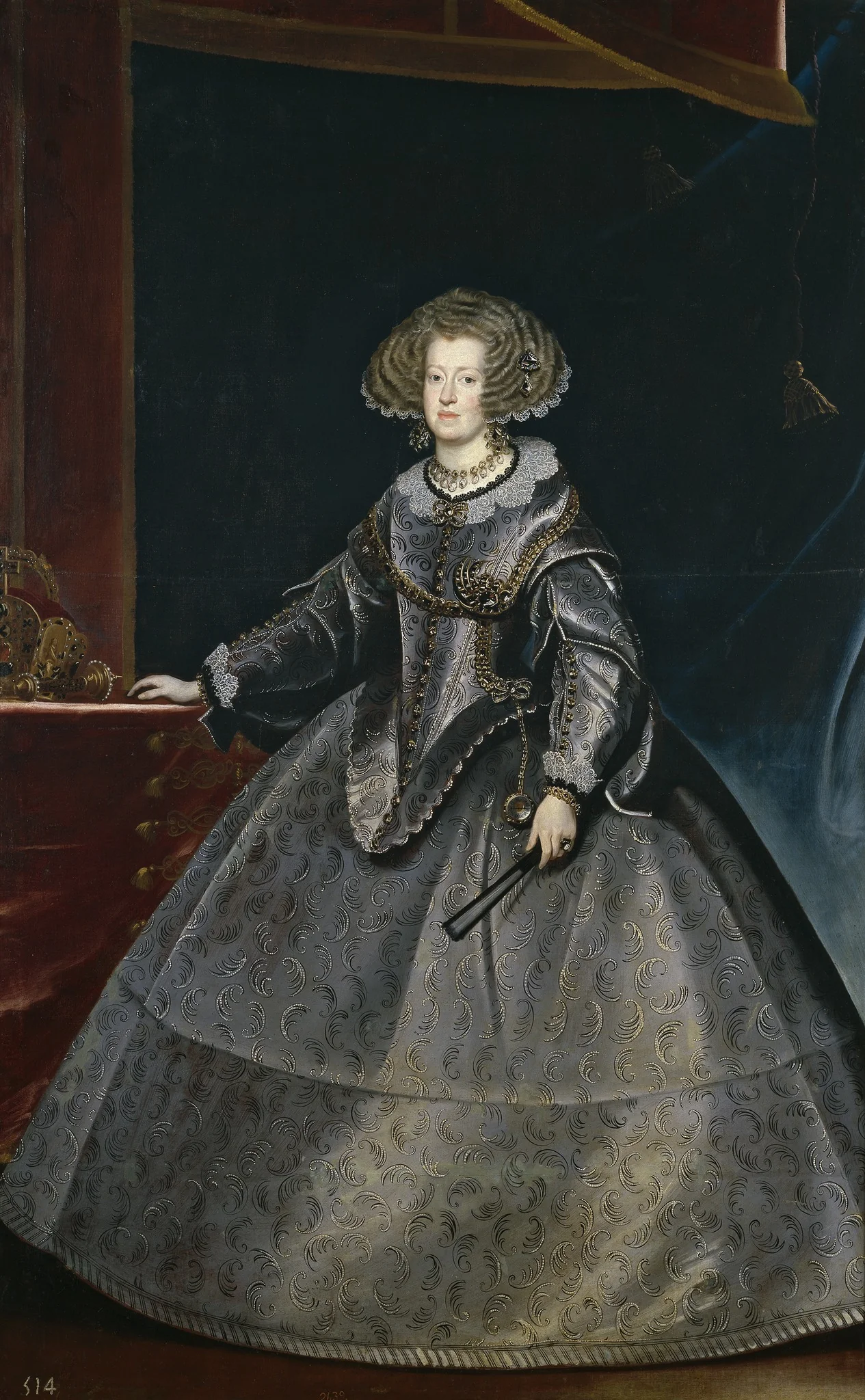 María of Austria Queen of Hungary, detail