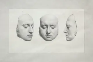 Death Mask of Sir Thomas Lawrence, by Richard James Lane, 1830