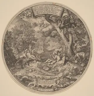The Golden Age, by Johann Theodor de Bry, ink, 1608