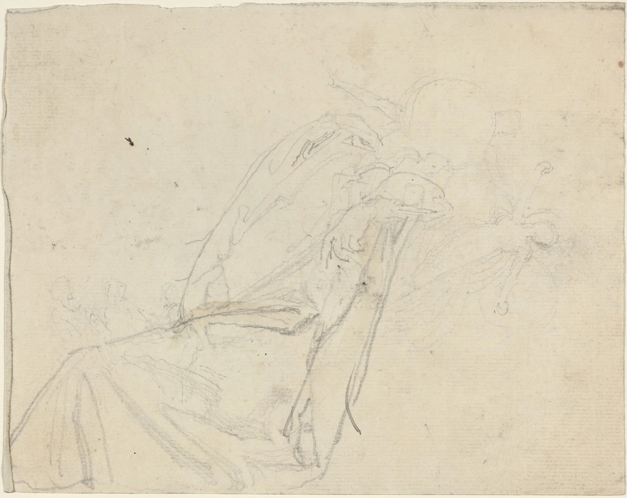 Sheet of Studies [recto and verso], detail