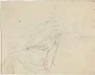 Sheet of Studies [recto and verso], by John Flaxman, graphite, 1790