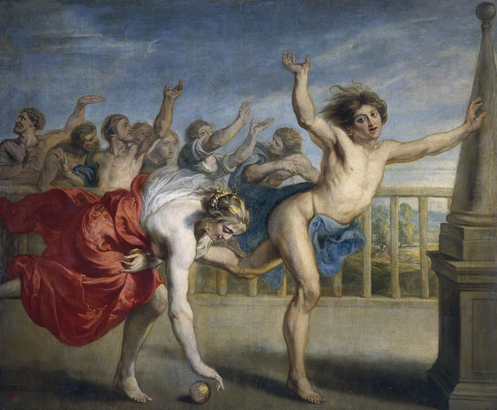 Hippomenes and Atalanta, by Peter Paul Rubens, oil, 1635