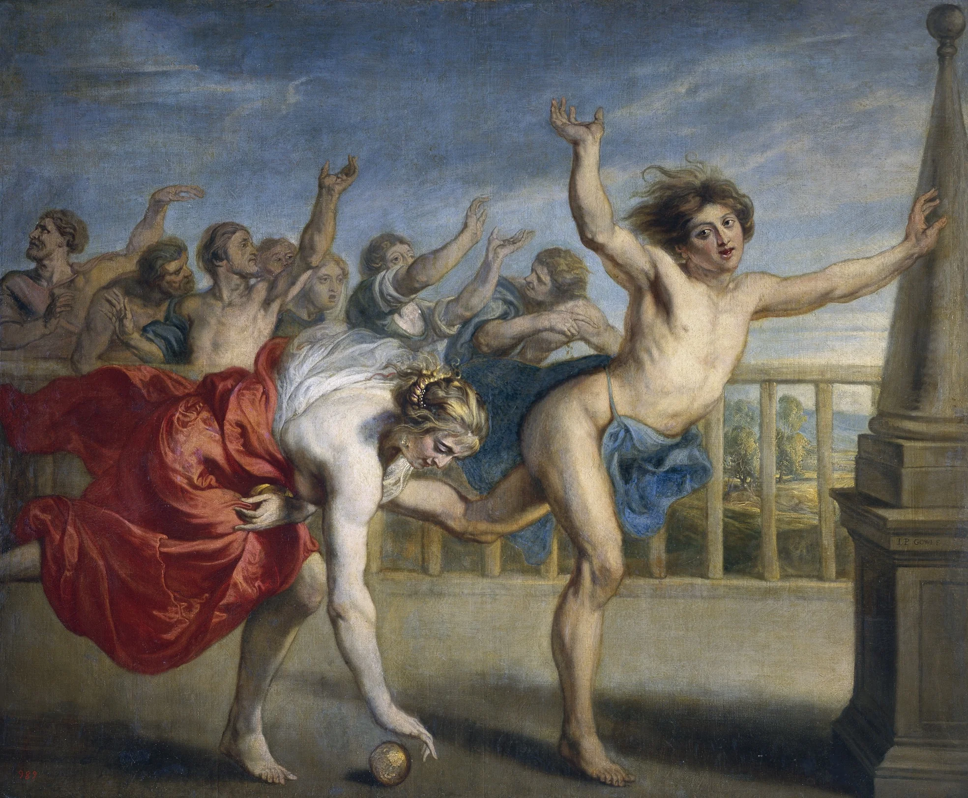 Hippomenes and Atalanta, detail