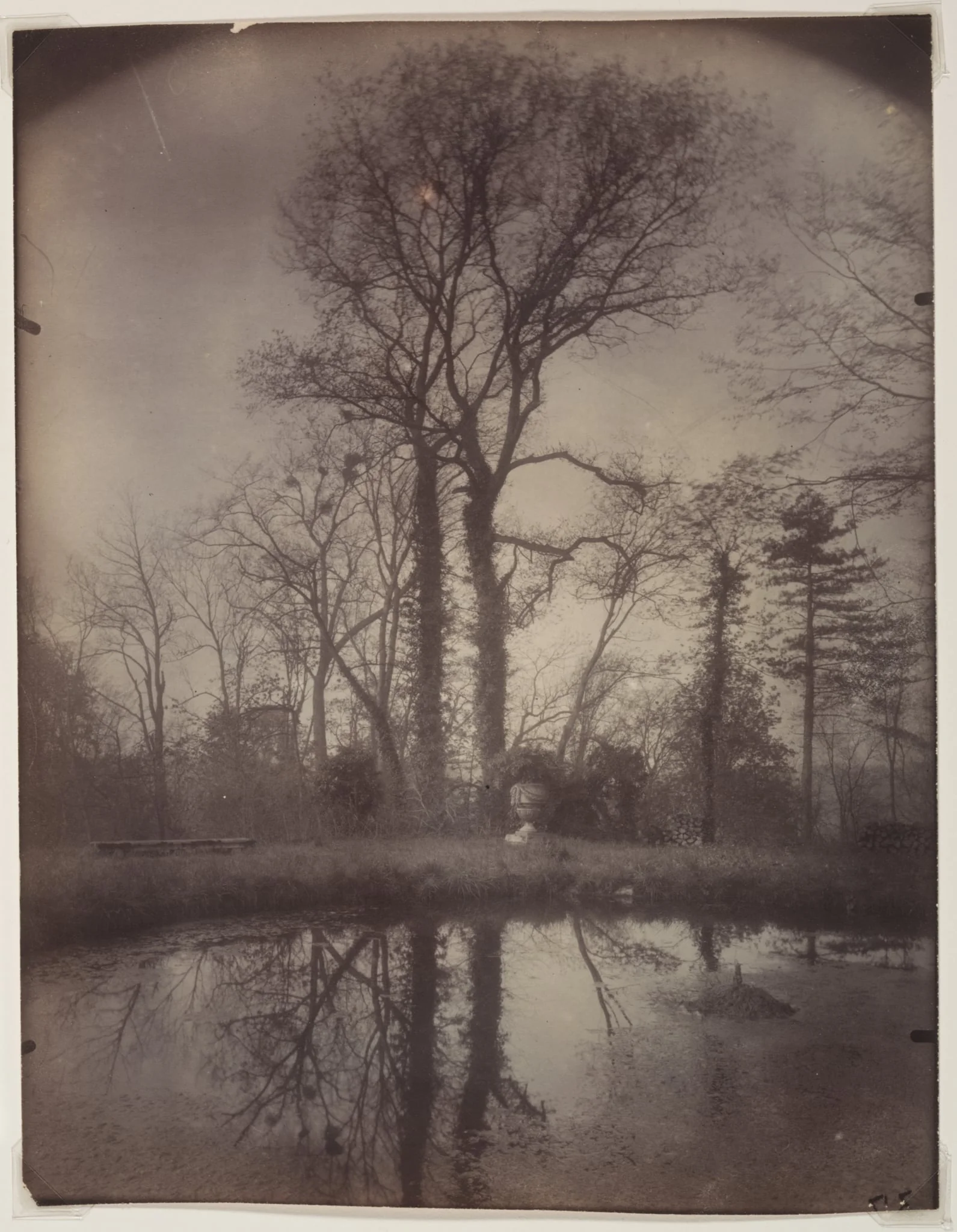 The Park at Sceaux [April 1925, 7a.m.], detail