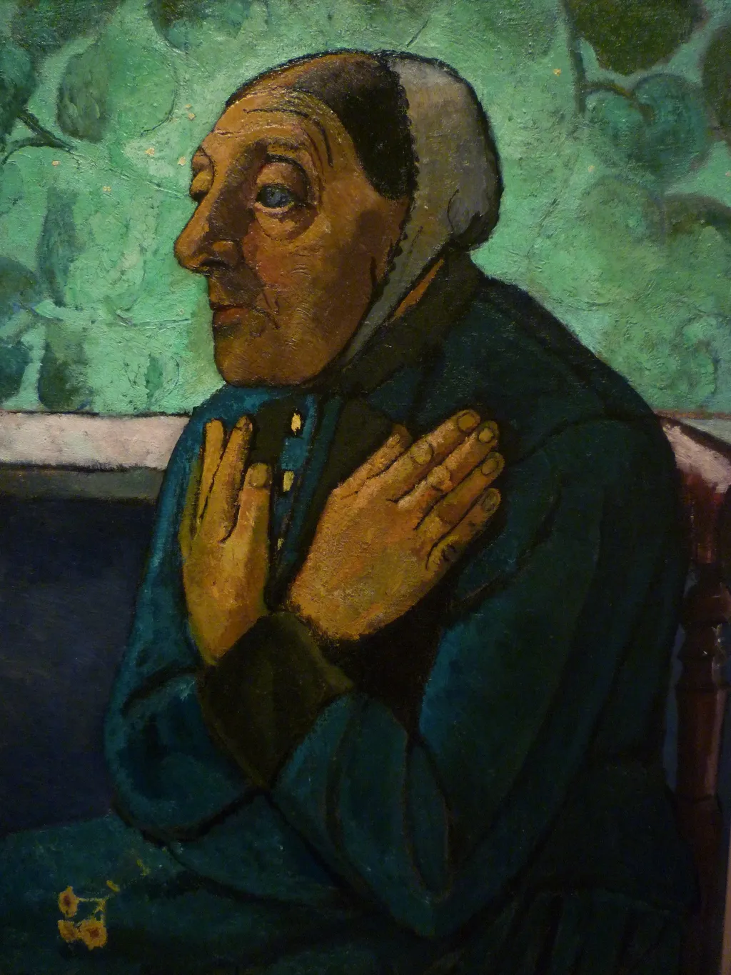 Old Peasant Woman, by Paula Modersohn-Becker, oil, 1907