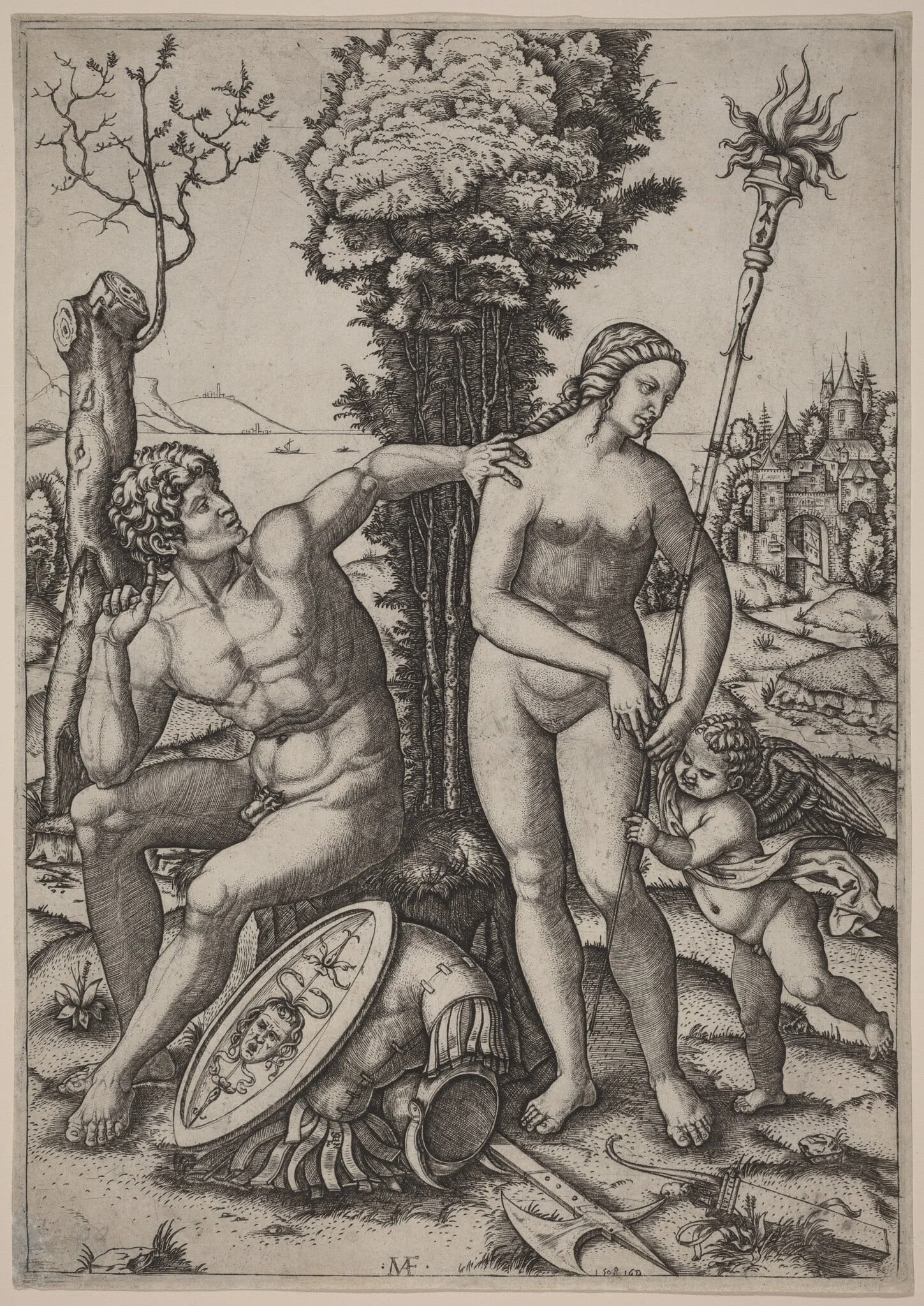 Mars, Venus, and Eros, detail
