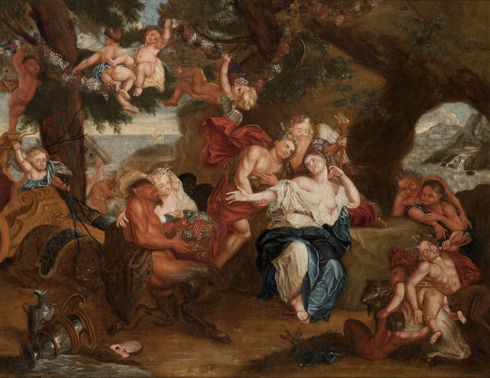 Bacchus and Ariadne on the Island of Naxos, detail