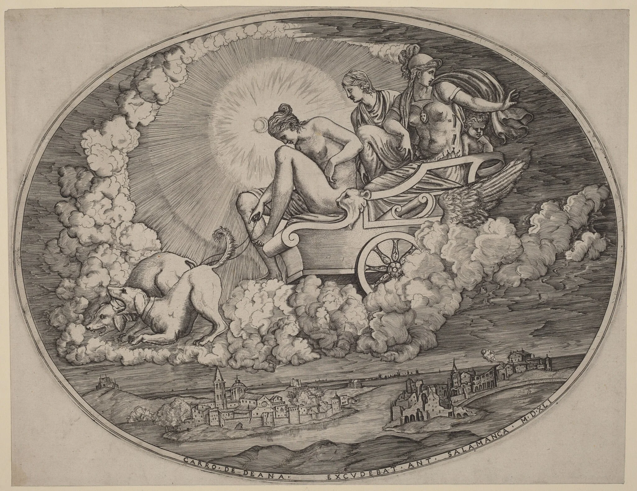 The Chariot of Diana, detail