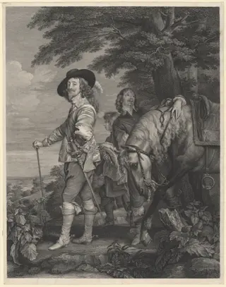 Charles I of England and the Duke of Hamilton, by Robert, Sir Strange, ink, 1782