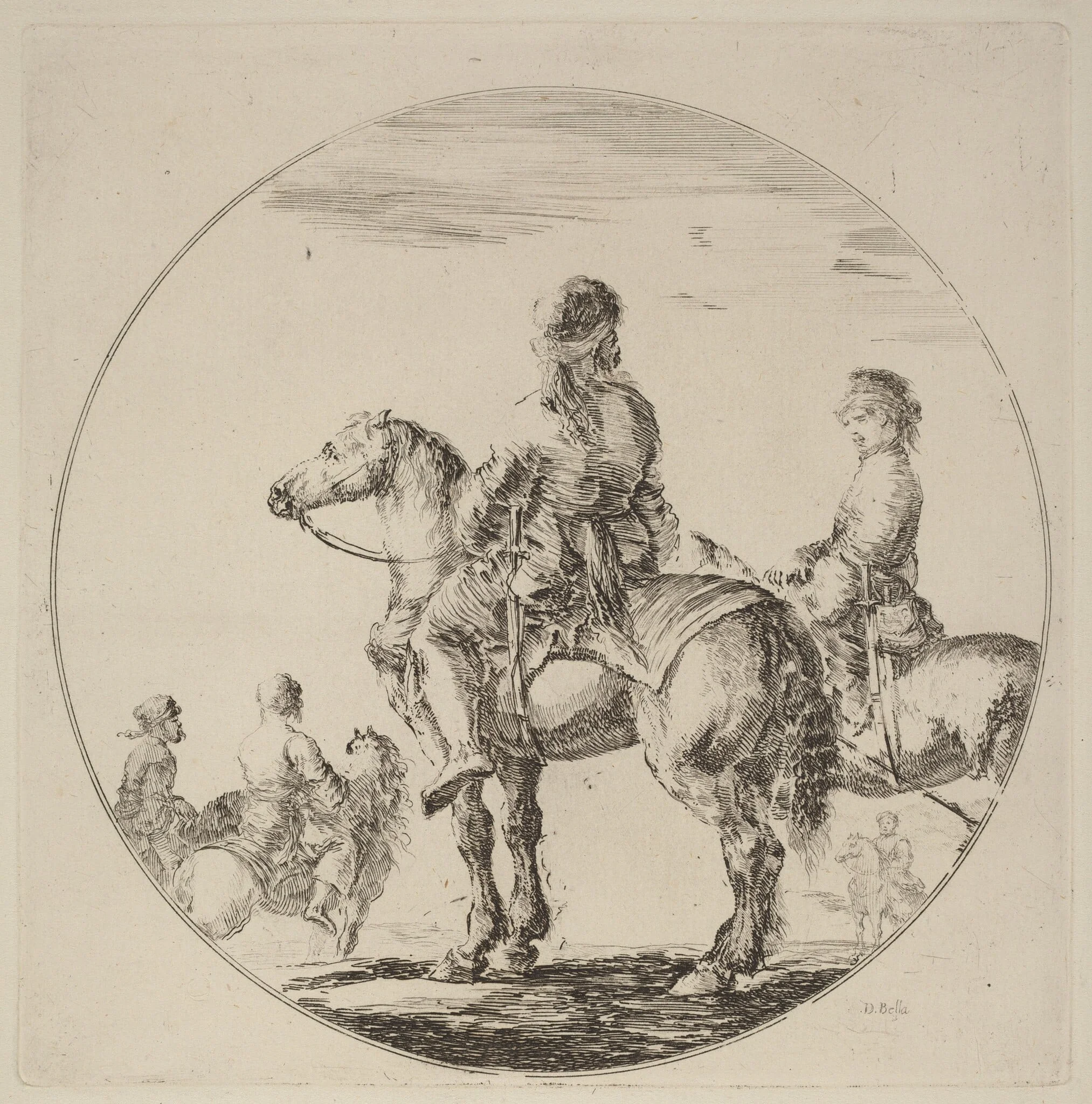 Two Polish Cavaliers, detail