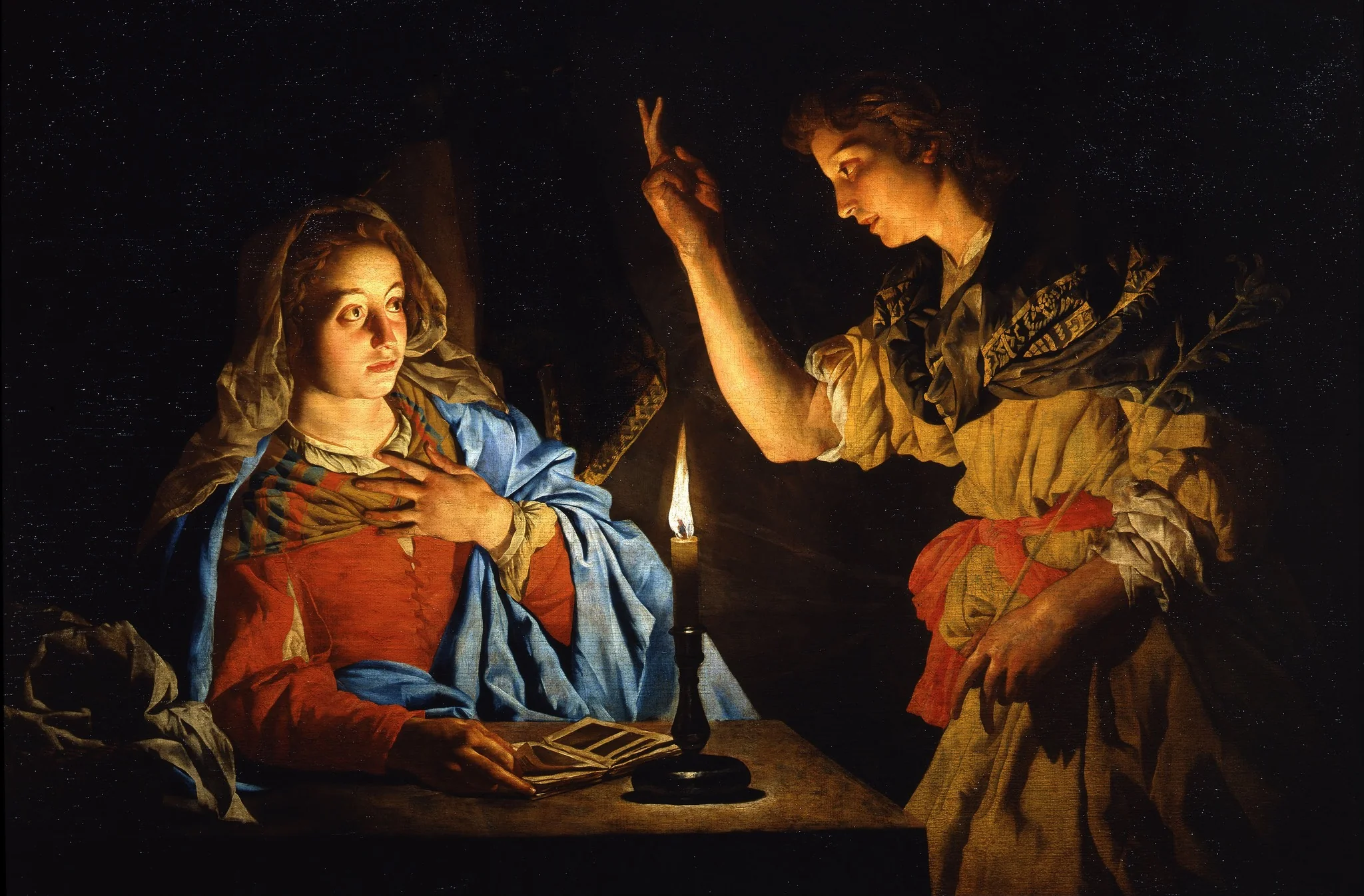The Annunciation, detail