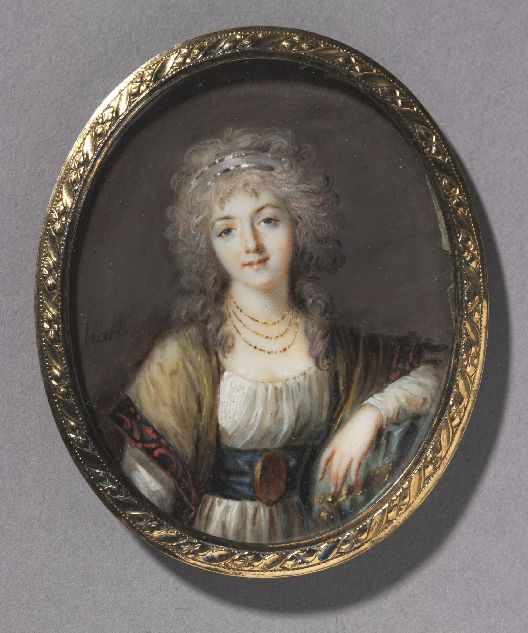 Portrait of a Young Woman, detail
