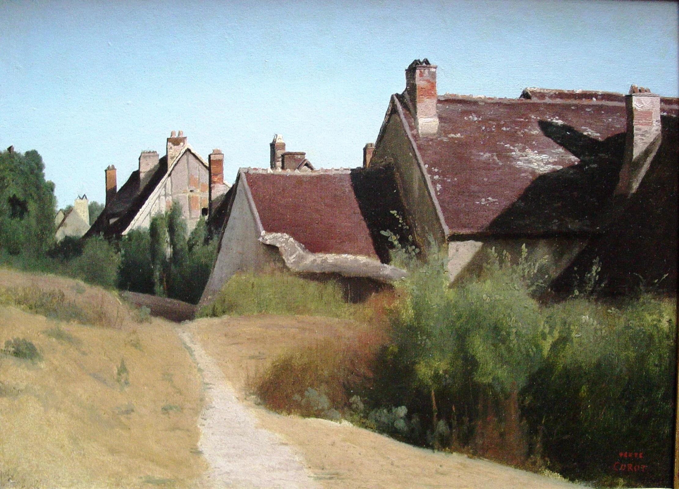 Houses near Orléans, detail