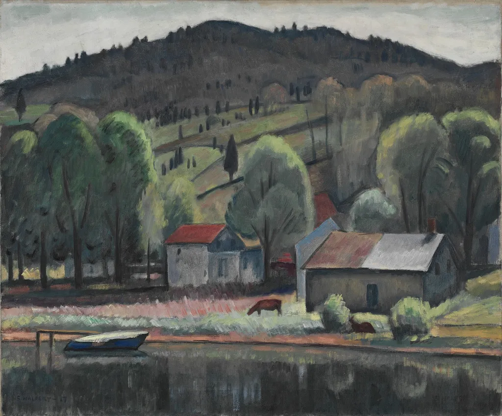 Eddyville, by Samuel Halpert, oil, 1917