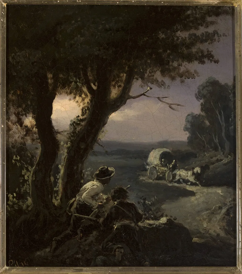 Robbers, by Henryk Pillati, oil, 1873
