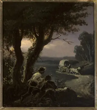 Robbers, by Henryk Pillati, oil, 1873