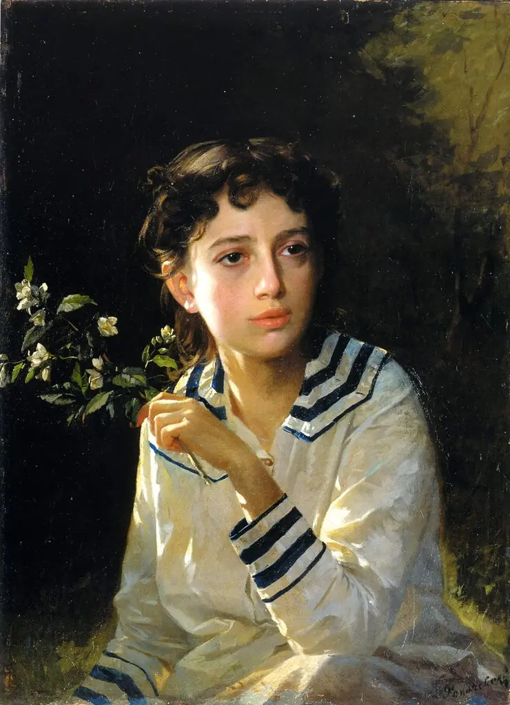 Portrait of Rokachevsky's daughter, by Afanasy Rokachevsky