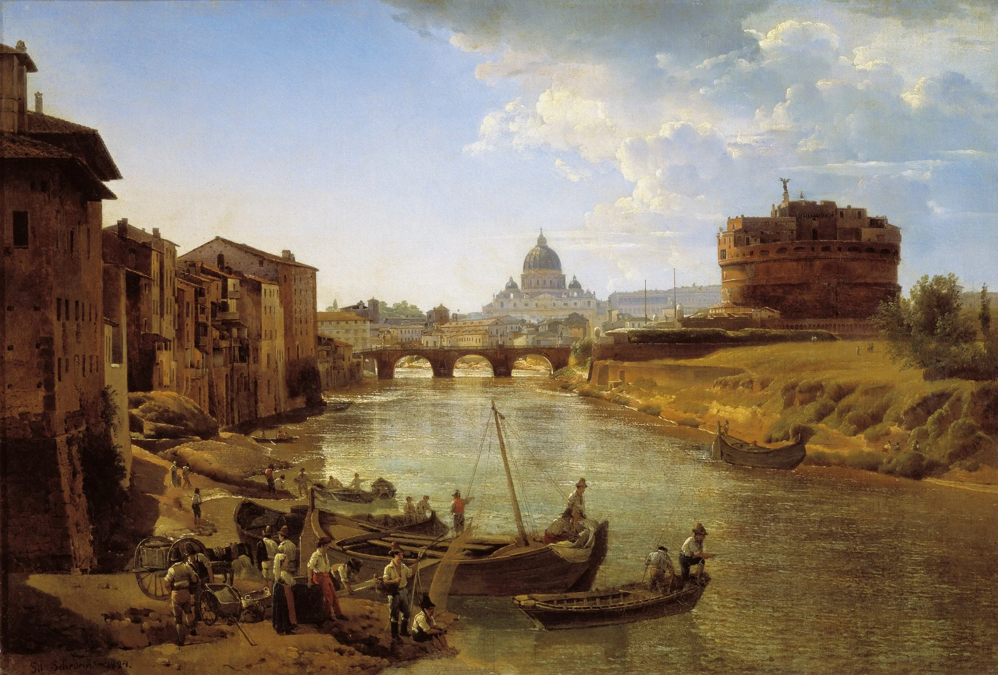 New Rome. The Castle of S.Angelo, detail