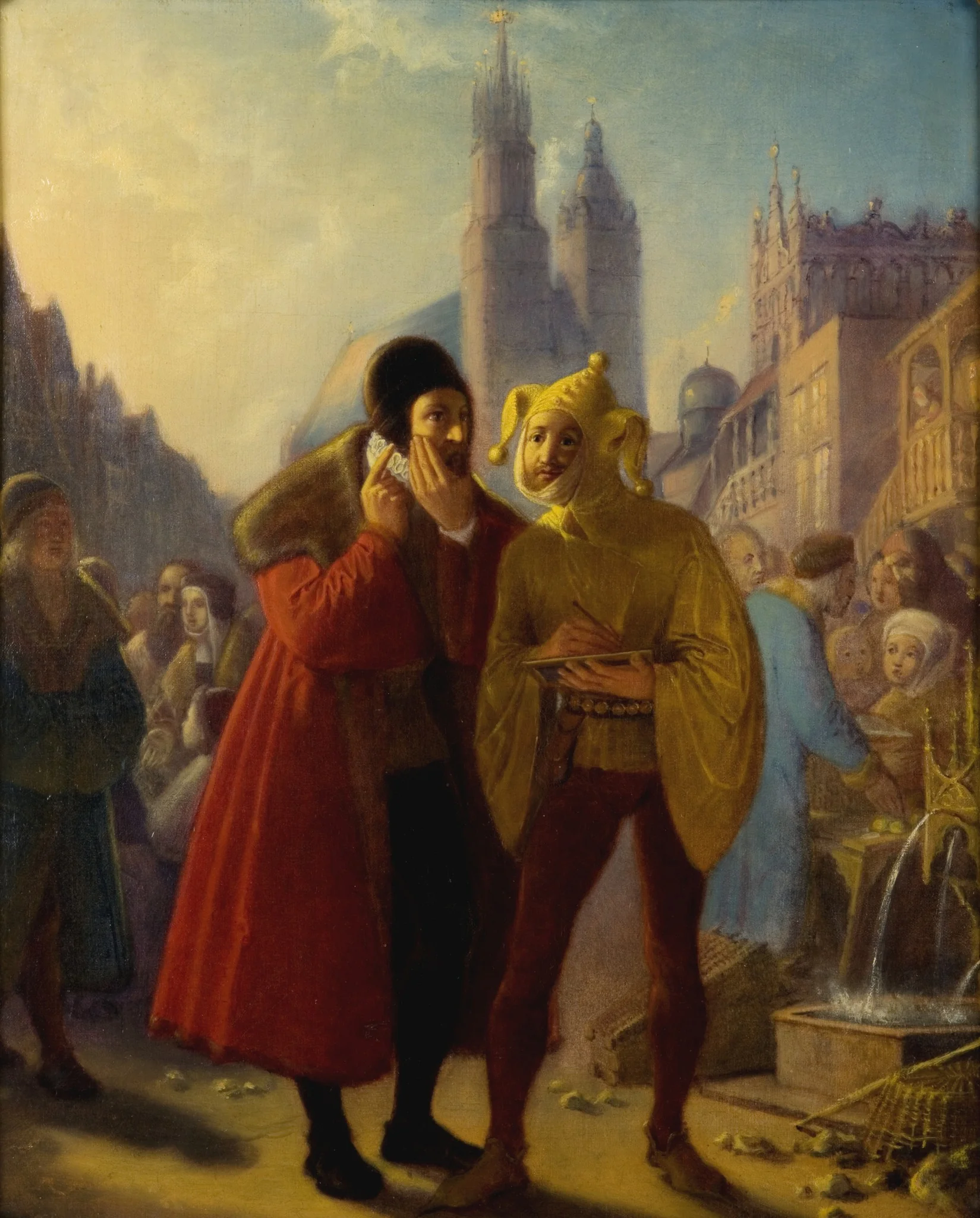 Stańczyk Faking a Toothache, detail