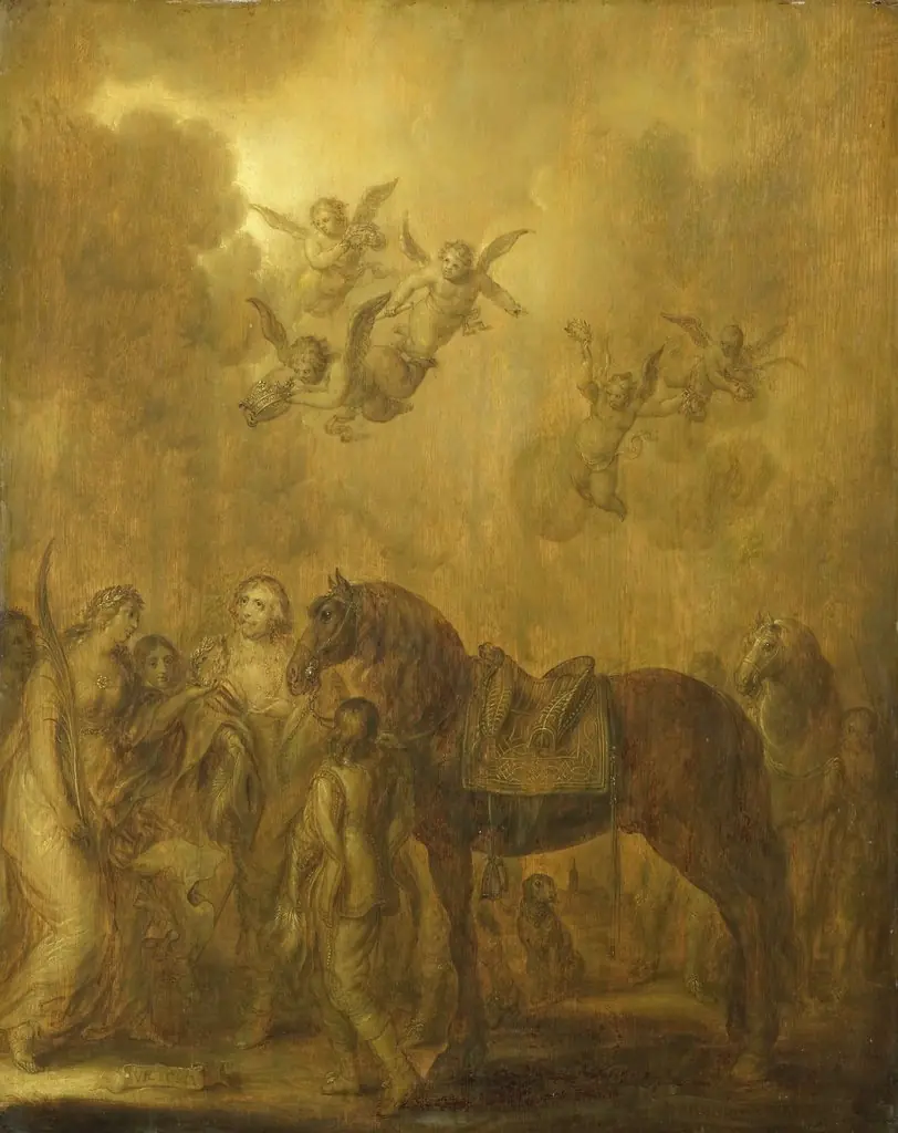 Allegory of the stadholdership of Prince Frederik Hendrik of Orange, by Adriaen van de Venne, oil, 1642