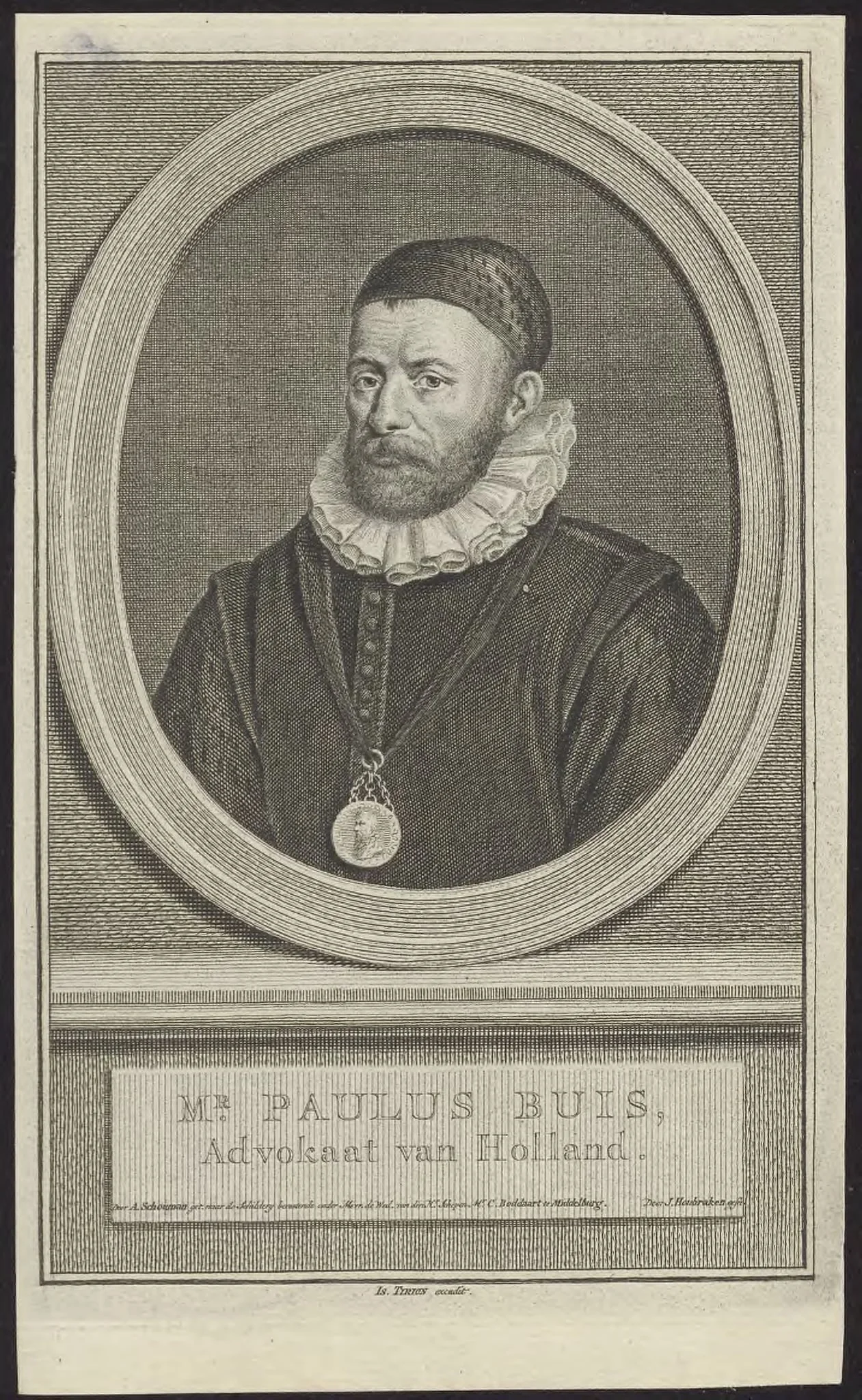 Portrait of Paulus Buis, Advocate of the Province of Holland, detail
