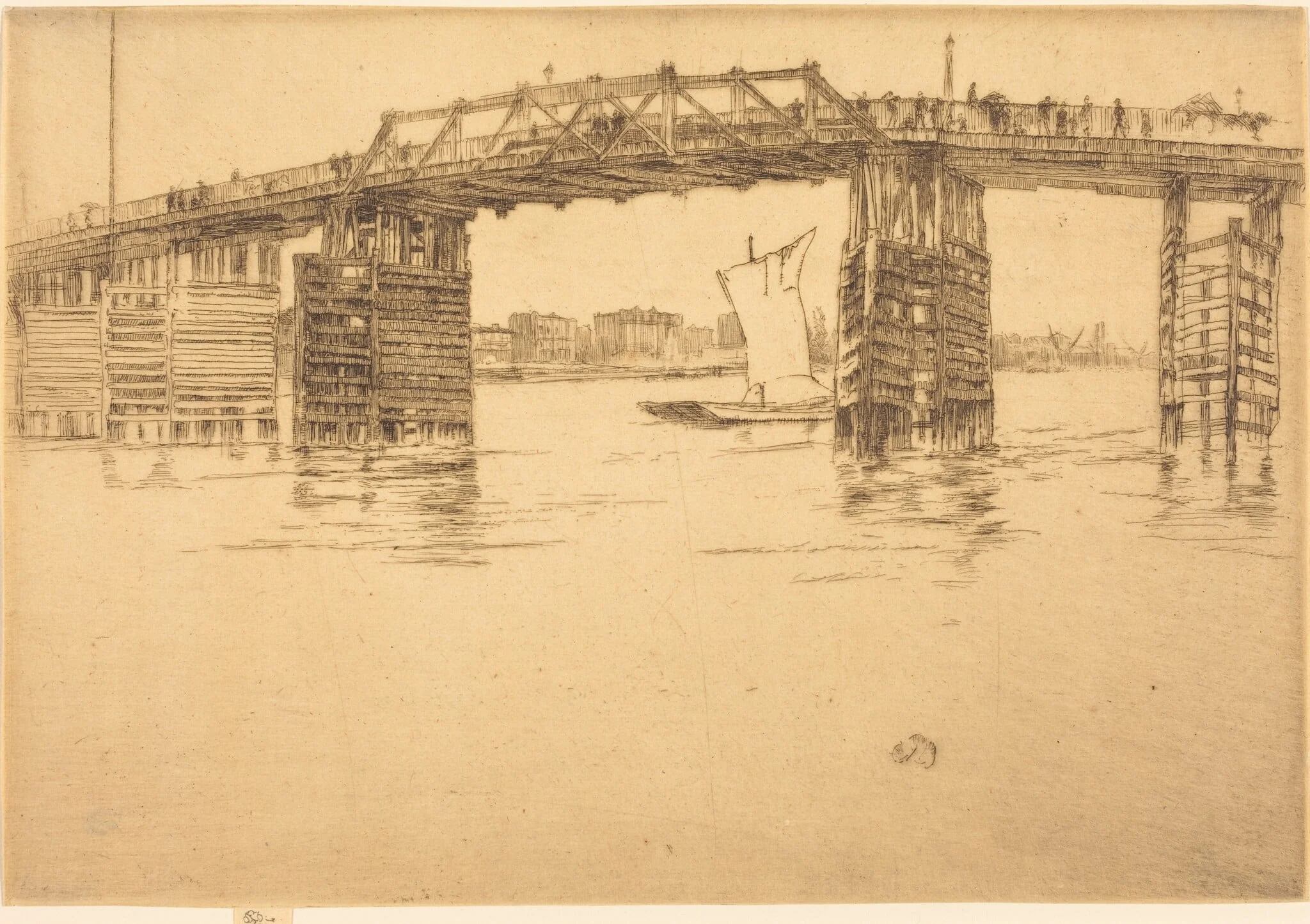 Old Battersea Bridge, detail
