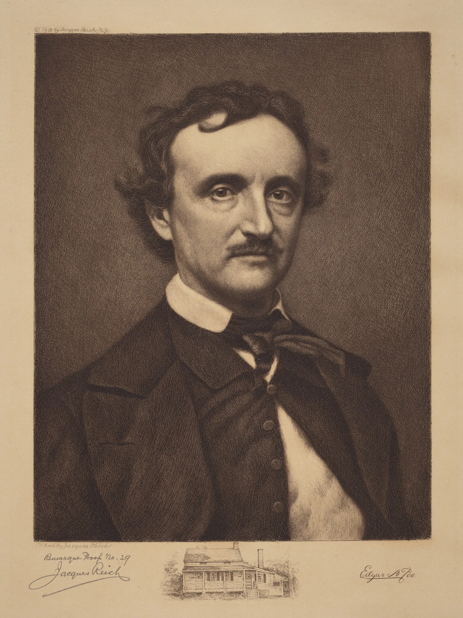 Edgar Allen Poe, detail