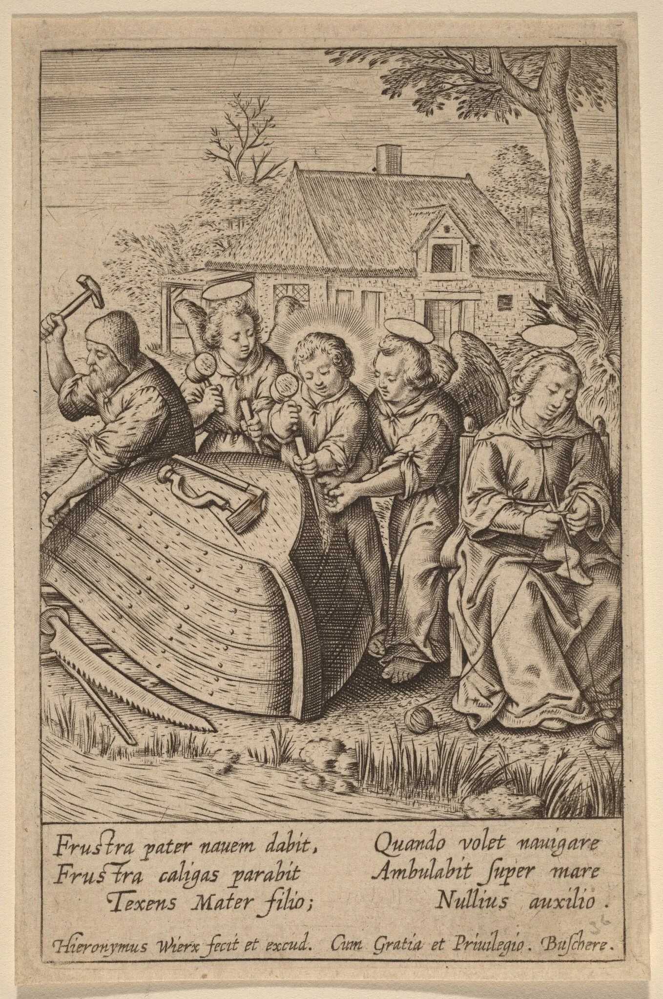 Frustra pater nauem dabit, detail