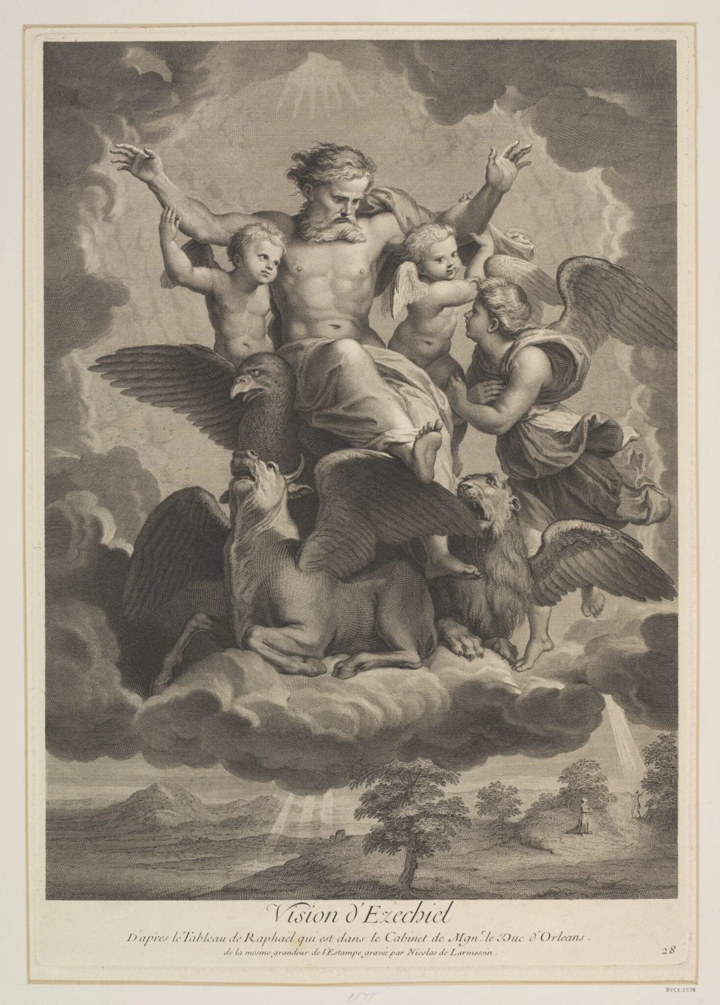 The Vision of Ezekiel, detail