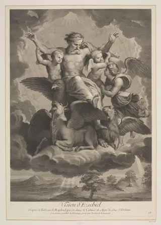 The Vision of Ezekiel, by Nicolas Larmessin, 1750