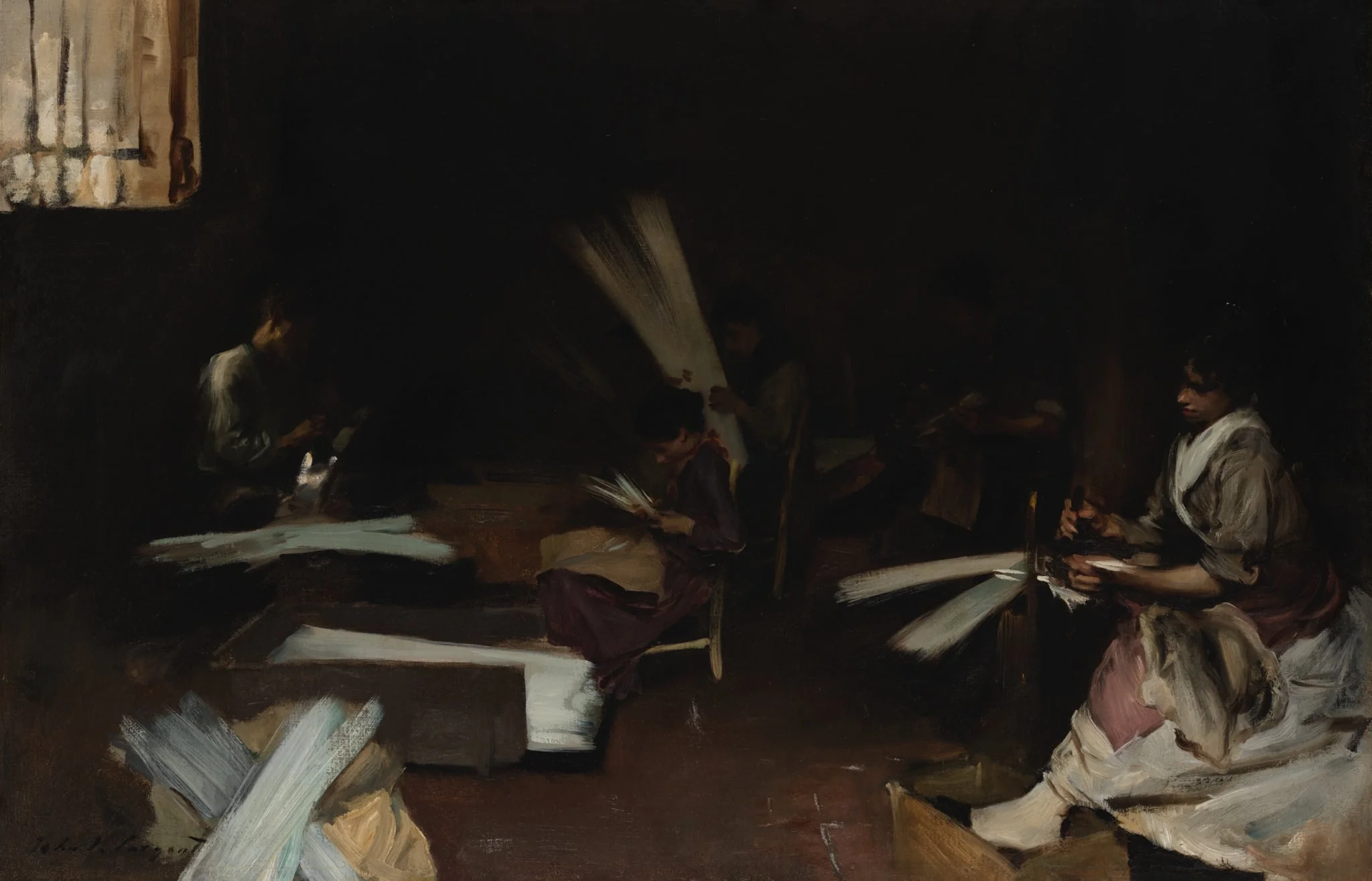 Venetian Glass Workers, detail
