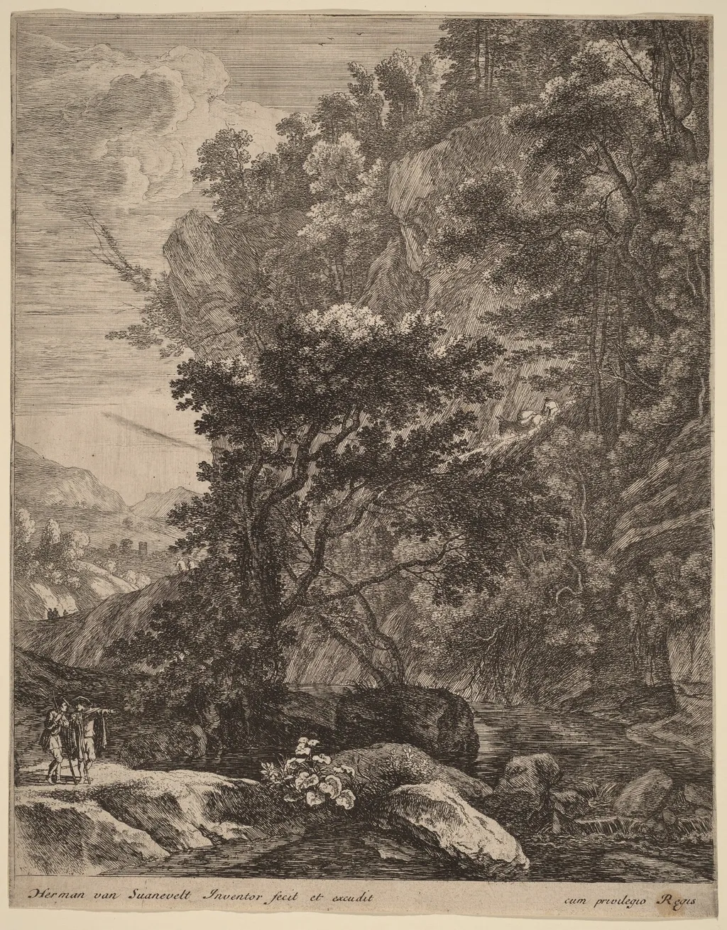 The Mountain, by Herman van Swanevelt, ink, 1628