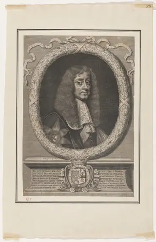 James Butler, First Duke of Ormonde, by David Loggan, ink, 1668