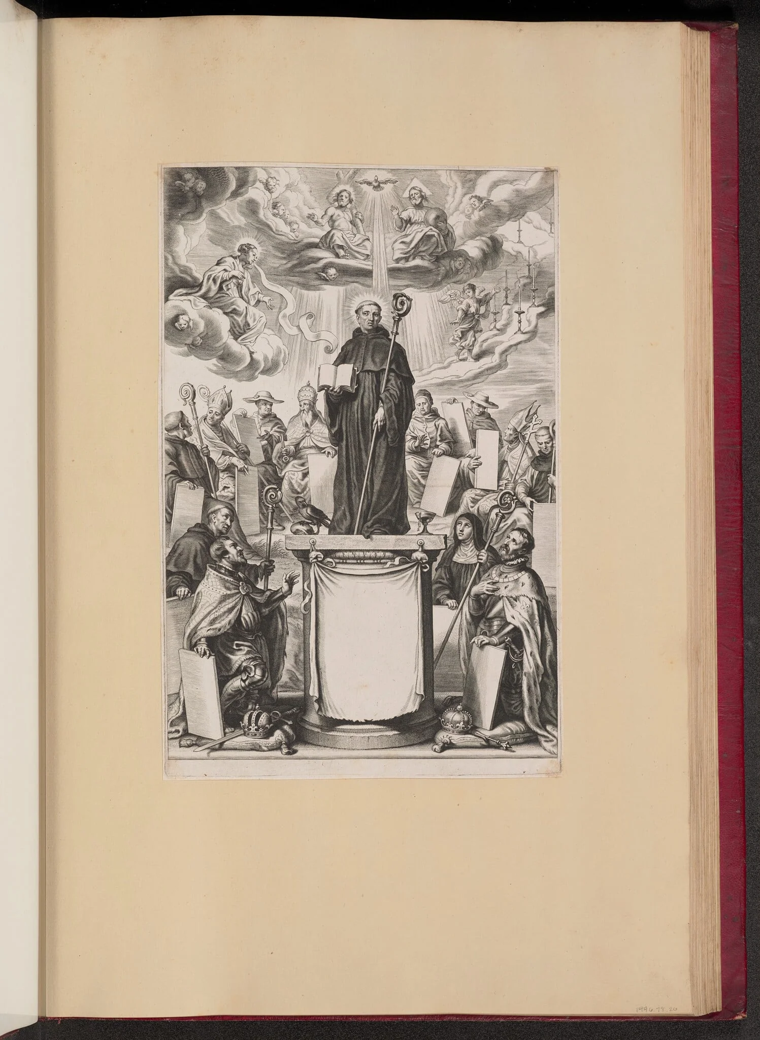 Title Page for Dommo Benedicto Haeftano's S. Benedictvs Illvstratvs, detail