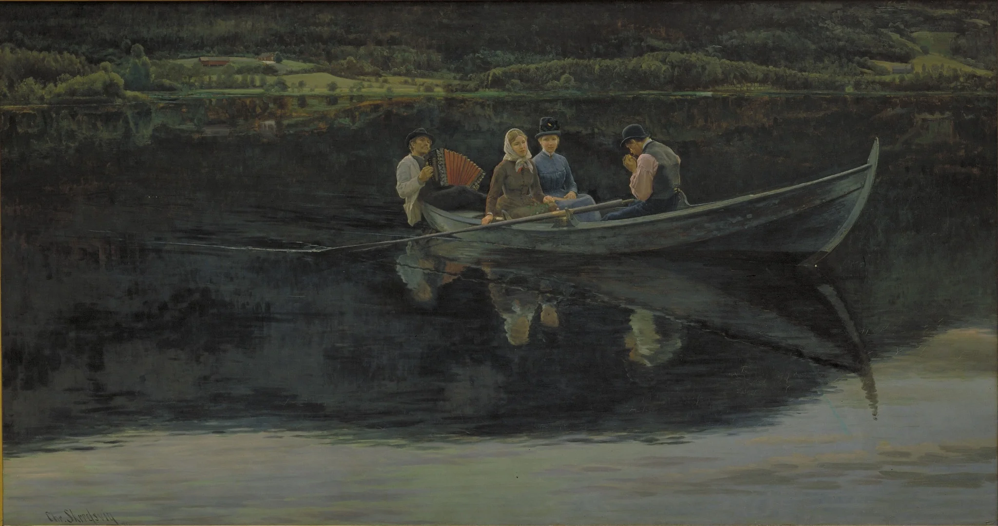 Midsummer's Eve in Norway, detail